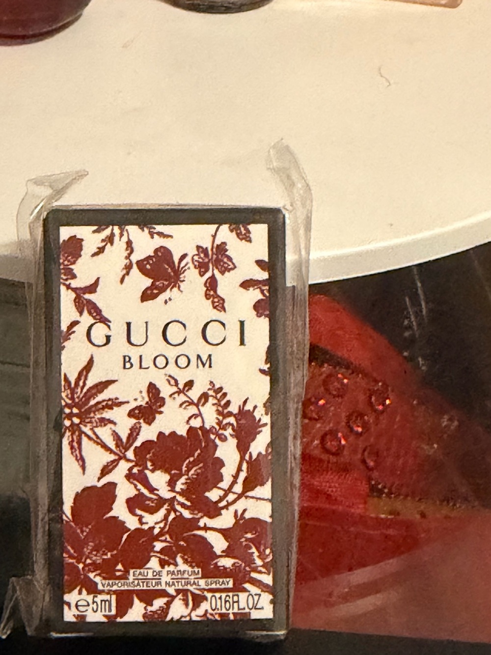 Giorgio Armani Phone Case with Red Floral Accent